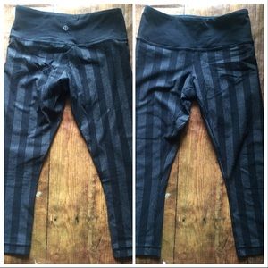 Lululemon Athletica Wide Stripe Stretch Capri